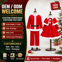 Costume de Noël pour enfants, tenue de Père Noël, costume de scène pour enfants, fournisseur, commande en gros