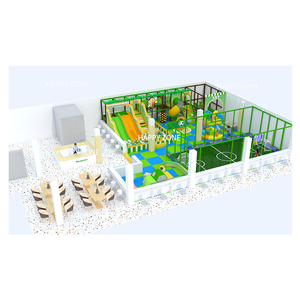 Équipement de terrain de jeu intérieur sur le thème de la jungle personnalisé avec terrain de football, parc d'attractions souple sur le thème sportif pour enfants à vendre - Product Image 2