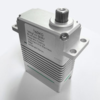 Servo de Alto Torque ZY-168HV 24V-28V sin Escobillas, 160KG, Carcasa 7075, Conector de 15 Pines, Suministro al por Mayor para Distribuidores de RC