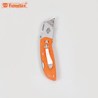 Couteau utilitaire professionnel FUMETAX de qualité industrielle avec lame en acier, système de changement rapide, manche en aluminium, poignée antidérapante, OEM