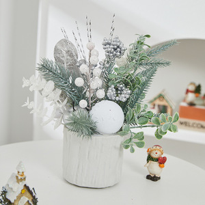 <span class=keywords><strong>Petit</strong></span> <span class=keywords><strong>sapin</strong></span> de Noël blanc de 26 cm <span class=keywords><strong>en</strong></span> PE et sur <span class=keywords><strong>palette</strong></span> <span class=keywords><strong>en</strong></span> bois avec lumières, marque Rancheng, décorations neuves pour la maison, vente <span class=keywords><strong>en</strong></span> gros, décoration de bureau - Product Image 2