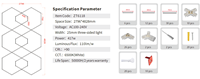Éclairage de studio de spinning géométrique prêt à l'emploi 6500K 120lm/W PC Dimmable OEM/ODM Montage DIY Haute Luminosité pour Salle de Cyclisme