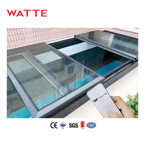 Điều khiển từ xa mở lợp cửa sổ nhà biệt thự kích thước lớn nhôm Điện trượt mái bằng kính cửa sổ giếng trời - Product Image 1