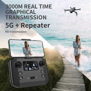 Drone <span class=keywords><strong>KF101</strong></span> <span class=keywords><strong>MAX</strong></span> avec nacelle 3 axes, portée GPS 3KM, double caméra 4K à flux optique, transmission 5G, EIS, quadricoptère RC jouet - Product Image 3