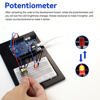 Keyestudio 高性价比电子设备入门套件 步进电机 DIY 传感器学习项目套件 适用于 Arduino Uno R3