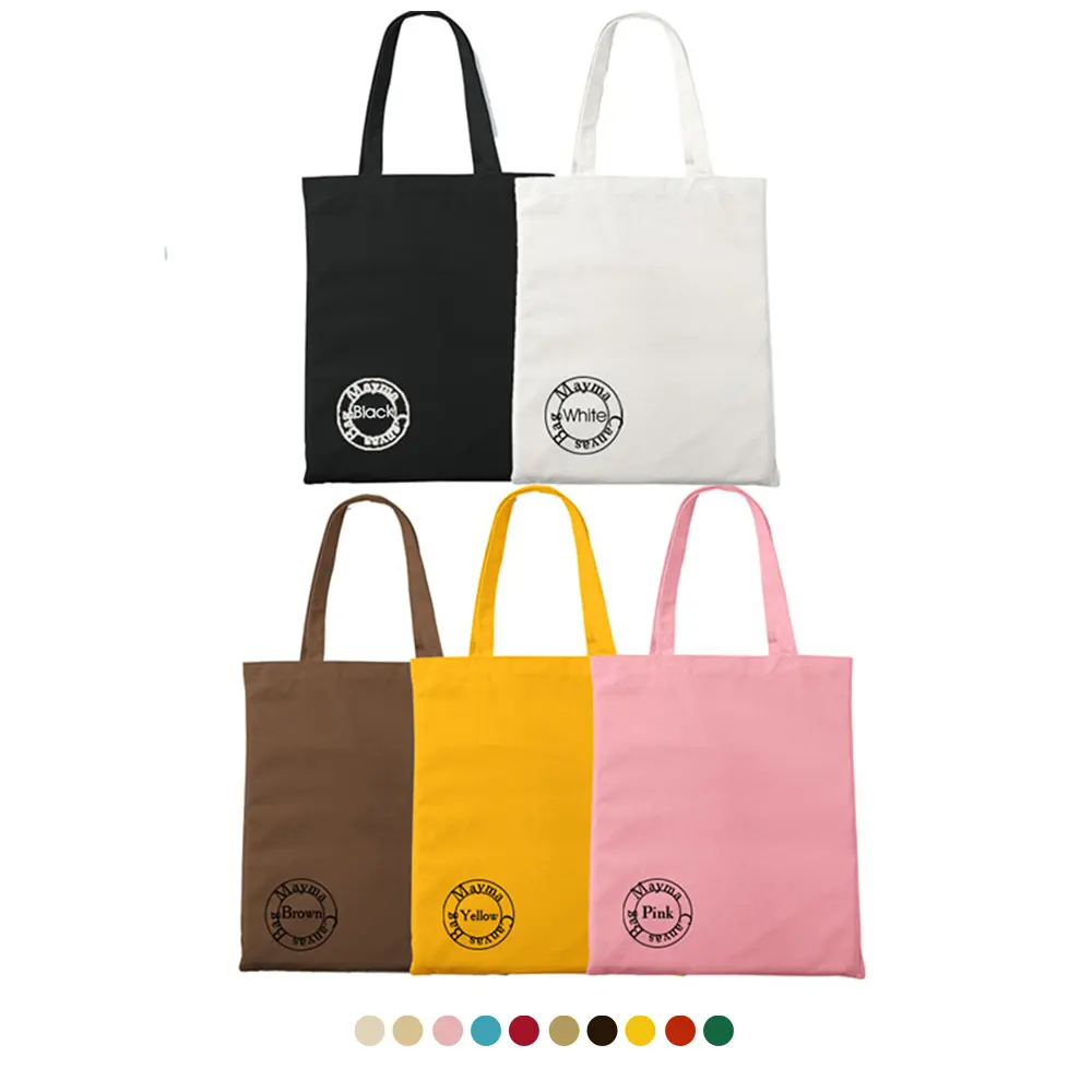 कस्टम निजी लेबल मुद्रित लोगो कपास ढोना बैग पुनर्नवीनीकरण पुन: प्रयोज्य काले सफेद कैनवास ढोना शॉपिंग बैग