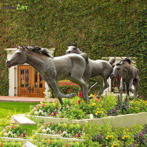 Escultura de caballo árabe de bronce para decoración, escultura personalizada de tamaño antiguo de la vida, para parque temático - Product Image 5