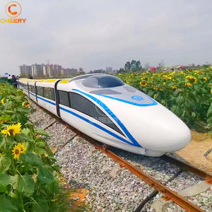 Train touristique ouvert pour <span class=keywords><strong>parc</strong></span> d'attractions en plein air, village de vacances, usage en plein air, train sur rail pour enfants - Product Image 1