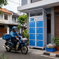 Estación de Intercambio de Baterías para Exteriores OEM PD para E-Rikshaw, Gabinete de Intercambio de Baterías para Bicicletas Eléctricas, Servicio de Intercambio de Baterías de Litio para Motocicletas