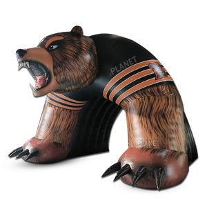 Túnel Inflable Gigante Personalizado para Deportes al Aire Libre, Túnel de Entrada con Diseño de Oso para Partidos de Fútbol Americano - Product Image 1