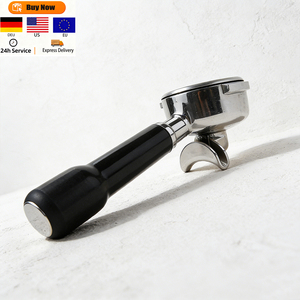 Cesta de Filtro para Cafetera Espresso de Lujo Hecha a Mano, con Diseño Clásico Personalizado <span class=keywords><strong>Klam</strong></span>, Asa de Acero Inoxidable y Doble Boquilla, Herramienta para Té - Product Image 1