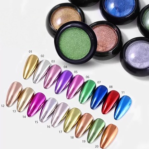 Poudre de pigment métallique MyBeautyNails, noir, bleu, <span class=keywords><strong>rouge</strong></span>, rose, vert, poudre de chrome pour ongles <span class=keywords><strong>effet</strong></span> <span class=keywords><strong>miroir</strong></span> - Product Image 1