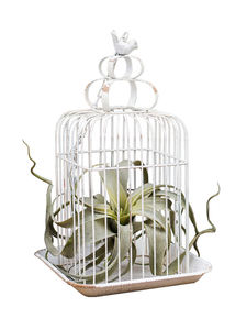 Dekoratif düğün Centerpiece Vintage sıkıntılı Metal masa kafes kuş masa süsü kafes - Product Image 6