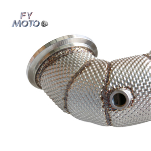 Pour <span class=keywords><strong>AUDI</strong></span> <span class=keywords><strong>RS3</strong></span> <span class=keywords><strong>8V</strong></span> / TTRS 8S 2017+ 2.5 Turbo Downpipe avec bouclier thermique - Product Image 6