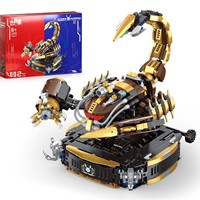 ENW petit Angle mécanique Scorpion blocs de construction jouets créatif rotatif 1:8 jouet en plastique modèle ornements à la mode