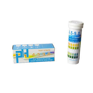Version anglaise 150 bandelettes par paquet DF Tube pH pour bandelettes de test Test d'acidité et d'alcalinité Gamme de pH 4,5-9,0 - Product Image 2