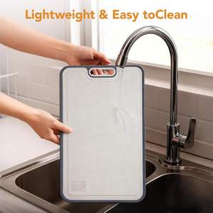 Planche à découper manuelle double face en plastique, résistante au lave-vaisselle, vente en gros - Product Image 4