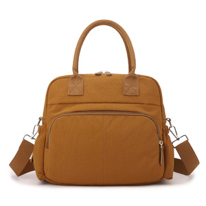 Bolsa <span class=keywords><strong>de</strong></span> Hombro Multicompartimentos para Madre y Bebé, Color Sólido, con Cierre y Forro <span class=keywords><strong>de</strong></span> Poliéster, para Salidas y Almacenamiento - Product Image 2