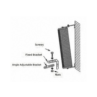 Haut-parleur colonne de luxe 25W en aluminium pour intérieur et extérieur, étanche, fixation murale, résistant aux intempéries, tension de ligne 100V/70V