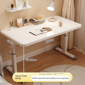 가정용 어린이 공부방 침실 이스포츠 회의용 메탈 핸드크랭크 높이 조절 컴퓨터 책상 - Product Image 6