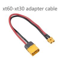 Câble d'extension pour moteur ESC de batterie au lithium pour modèle d'avion, prise XT60 vers XT30, cuivre 0,3 m 18AWG