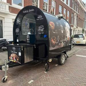 <b>Concession</b> Street Mobile Food Truck Air Conditioner Retro Fast Food Grilling Cart Hot Dog <b>Trailer</b> for Sale - Product Image 2