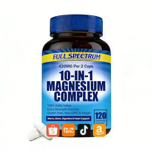 Venta Directa de Fábrica de Cápsulas de Magnesio Compuesto que Favorecen la Salud Neurológica, Esquelética, Digestiva y Cardíaca - Product Image 1