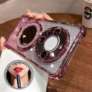 Coque de téléphone pour <span class=keywords><strong>Huawei</strong></span> <span class=keywords><strong>Mate</strong></span> 80 <span class=keywords><strong>Pro</strong></span> Max avec support magnétique miroir, protection anti-chute avec airbag aux quatre coins pour coque de téléphone <span class=keywords><strong>Huawei</strong></span> - Product Image 2