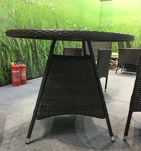 Set di Mobili <span class=keywords><strong>da</strong></span> <span class=keywords><strong>Giardino</strong></span> Moderni ed Ecologici in <span class=keywords><strong>Rattan</strong></span> -- Tavolo e <span class=keywords><strong>Sedie</strong></span> <span class=keywords><strong>da</strong></span> Patio Resistenti e Impermeabili per Caffè - Product Image 3