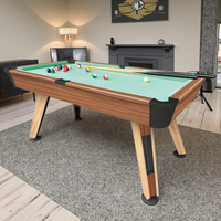 Mesa de billar moderna de MDF de 5 pies con soporte OEM/ODM de fábrica, duradera para deportes de interior en clubes y fiestas, mesa de snooker con tacos