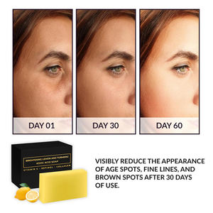 Jabón Blanqueador <span class=keywords><strong>de</strong></span> Piel Original Orgánico Natural al por Mayor, Jabón <span class=keywords><strong>de</strong></span> Limón y Ácido Kójico <span class=keywords><strong>de</strong></span> Marca Privada - Product Image 3