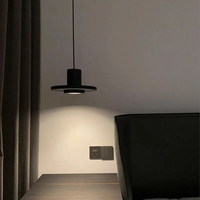 Lampe suspendue créative en pierre à trou noir minimaliste moderne pour restaurant bar lustres de fond lampes suspendues
