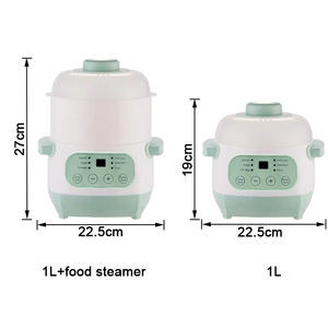 Casserole électrique multifonctionnelle de 1 L, cuve intérieure en céramique épaisse, mijoteuse - Product Image 6
