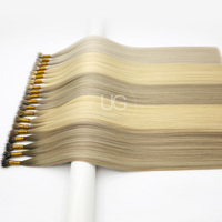 UGlamour Qualité supérieure Vente en gros Anneau Nano personnalisé Extensions de cheveux humains à double tirage