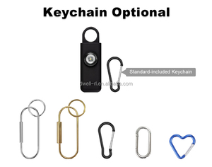 Alarme <span class=keywords><strong>de</strong></span> sécurité personnelle 130 dB avec lumière SOS clignotante - Activation par tirette, 2 piles CR2032, autonomie <span class=keywords><strong>de</strong></span> 1 an, porte-clés <span class=keywords><strong>de</strong></span> sécurité - Product Image 4