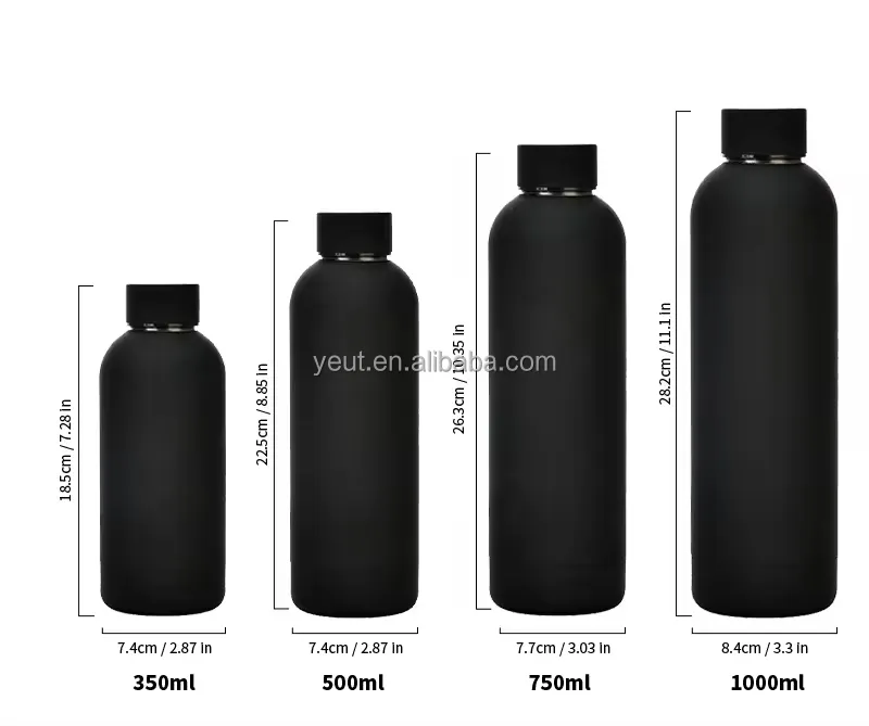 Customized Matte Vacuum Bottles Colorful Sports Water Bottle Stainless Steel Insulated Thermos keep cold and hot drinking
