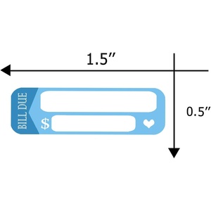 Autocollants remarquables pour planificateur de factures, 6 couleurs, étiquettes de suivi des factures - Rappel de planification des paiements - Product Image 2