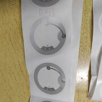Étiquettes RFID vierges en PVC PET rondes de petite taille, imperméables, 15 mm, ICODESLI 1K, en rouleau, vente en gros