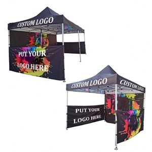 Gazebo Promocional para Exteriores de 10x10 pies, Fácil de Instalar, con Marco de Aluminio, Carpa Plegable para Eventos con Logotipo - Product Image 1