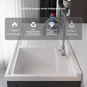 Armoire à linge intégrée personnalisée en nid d'abeille en <span class=keywords><strong>aluminium</strong></span> pour salle de bain balcon armoire de machine à laver lavabo combiné balayeuse - Product Image 5