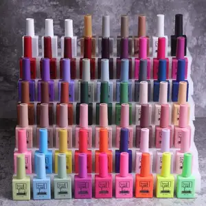 60 Farben professioneller Harz UV Gel Nagel-Kit 15 ml langanhaltendes Nagel-Gel-Polier-Set Box mit einem kostenlosen Farbdiagramm