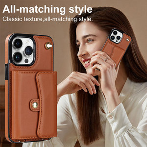 <span class=keywords><strong>Funda</strong></span> de teléfono de cuero Pu para Iphone 2 en 1, <span class=keywords><strong>funda</strong></span> tipo cartera, tarjetero, <span class=keywords><strong>Funda</strong></span> delgada para Iphone 13 <span class=keywords><strong>12</strong></span> 15 14 Pro Max <span class=keywords><strong>Mini</strong></span> con cordón - Product Image 5