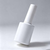 Bouteilles en verre vides personnalisées pour vernis à ongles UV, 15 ml, impression de logo personnalisé, flacon de vernis à ongles 15 ml avec pinceau arqué
