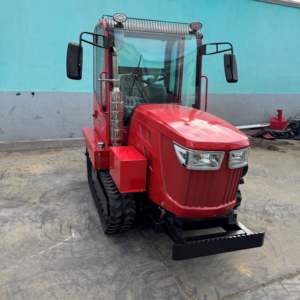 Tracteur chenillé polyvalent 70 CV pour l'irrigation et la sécheresse, avec boîte de vitesses et moteur, cabine basse, direction flexible pour les rangs de fruitiers - Product Image 4