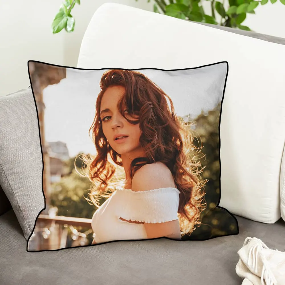 Handmade decorative pillow custom personalized printed pillow super soft pillow for home