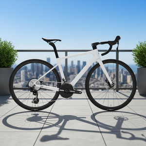 Bicicleta de Carretera de Fibra de Carbono de 13 Velocidades, Nueva, con Llanta de Carbono de 30 mm, Manillar Integrado, Frenos de Disco Hidráulicos, Bicicleta de Carreras <span class=keywords><strong>Elite</strong></span> - Product Image 2