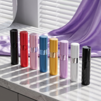 Flacon pulvérisateur de parfum vide 8ml 10ml le plus vendu, avec pompe, boîtier en aluminium, flacon en verre, finition mate, multicolore, personnalisable OEM