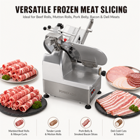 Trancheuse à viande automatique professionnelle, machine à découper le fromage facile à nettoyer, machine à floquer la viande congelée efficace en acier inoxydable