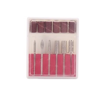 Ensemble de 6 embouts de perceuse à ongles électriques en acier inoxydable de haute qualité, embouts de meulage en métal pour pédicure