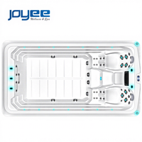 JOYEE Spa de nage extérieur 4,3 m, nouvelle conception, bain à remous hydrothérapeutique haut de gamme avec système Balboa, certifié CE par l'usine OEM